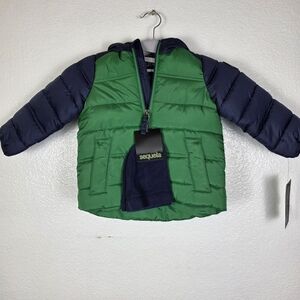 Sequoia Jacket & Hat Boys Coat Hooded Kelly Green Size 18M